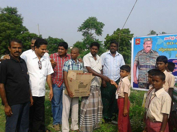 Karur village celebrates LTTE chief Prabharakaran's birth day Karur village celebrates LTTE chief Prabharakaran's birth day