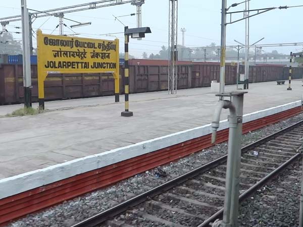 Railway track broken in Jolarpet yesterday… Railway track broken in Jolarpet yesterday…