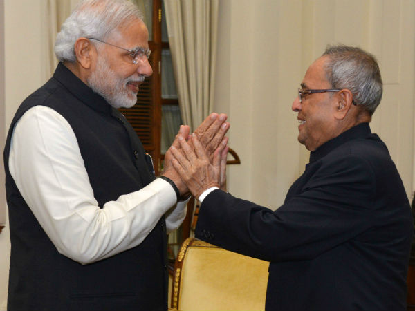 PM Narendra Modi greets President Pranab Mukherjee on birthday PM Narendra Modi greets President Pranab Mukherjee on birthday