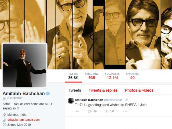 Amitabh is the king of Twitter Amitabh is the king of Twitter
