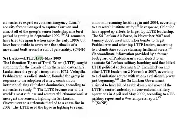 Leaked CIA report: How SP TamilSelvan Killed? Leaked CIA report: How SP TamilSelvan Killed?