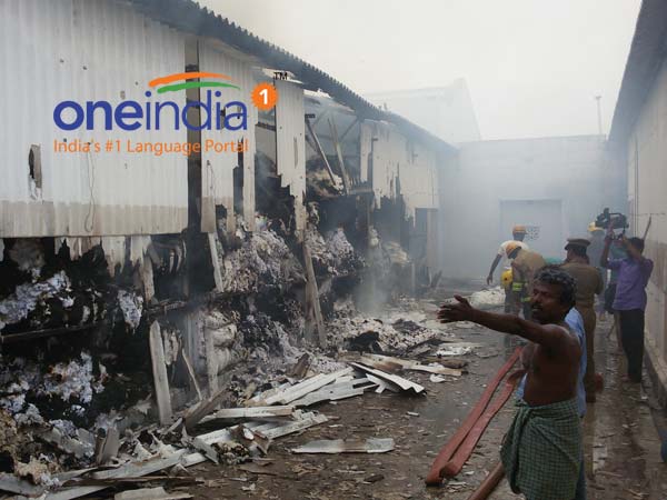 Major fire gutted cotton mill in Karur Major fire gutted cotton mill in Karur