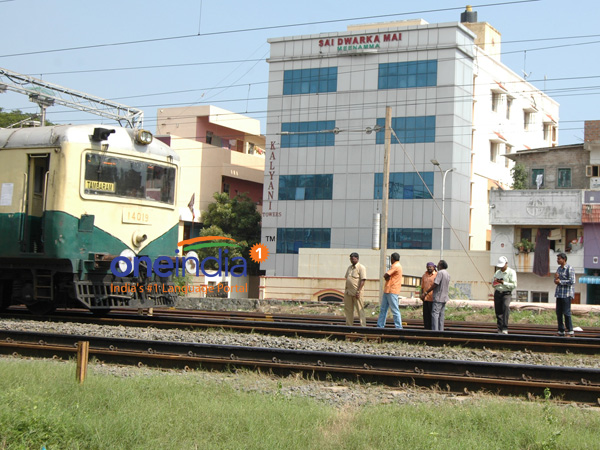 Air crack found in railway line near Kodambakkam Air crack found in railway line near Kodambakkam