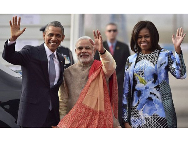 Michelle Obama Lands in Indian Designer's Clothes Michelle Obama Lands in Indian Designer's Clothes