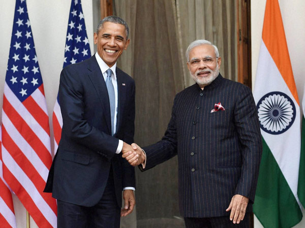 Obama and Modi jointly addressed press in Delhi Obama and Modi jointly addressed press in Delhi