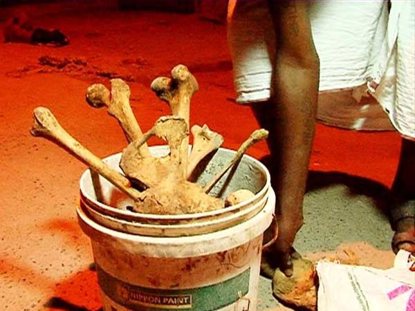 Human skulls and bones on sales in Villupuram Human skulls and bones on sales in Villupuram