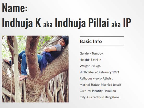 Bengaluru Girl Indhuja Stirs up Storm Launching Viral Matrimonial Ad for Guy who Hates Kids Bengaluru Girl Indhuja Stirs up Storm Launching Viral Matrimonial Ad for Guy who Hates Kids