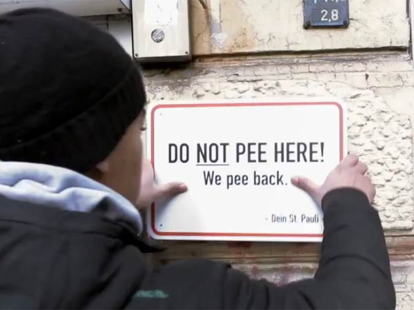 Walls splash pee back on public urinators in Germany's Hamburg Walls splash pee back on public urinators in Germany's Hamburg