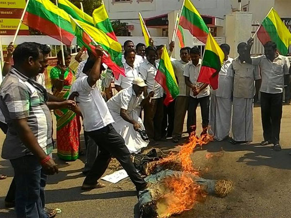 TVK condemns Srilankan President on Fishermen issue TVK condemns Srilankan President on Fishermen issue