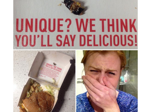 McDonald's Faces 'Cockroach Burger' Claim in New Zealand McDonald's Faces 'Cockroach Burger' Claim in New Zealand