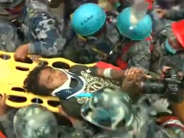 Nepal Earthquake: Teenager Rescued After Five Days Trapped in Rubble Nepal Earthquake: Teenager Rescued After Five Days Trapped in Rubble