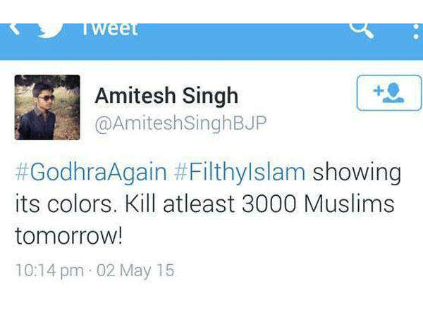Pune police arrest 20-year-old for inciting communal tension on Twitter Pune police arrest 20-year-old for inciting communal tension on Twitter
