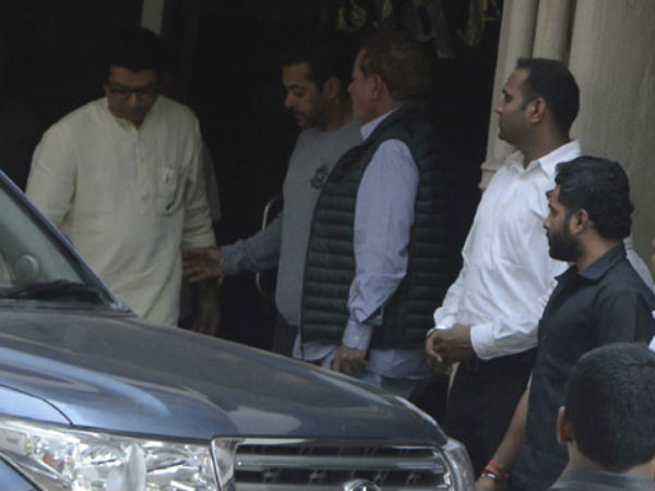 Raj Thackeray visit Salman Khan Raj Thackeray visit Salman Khan