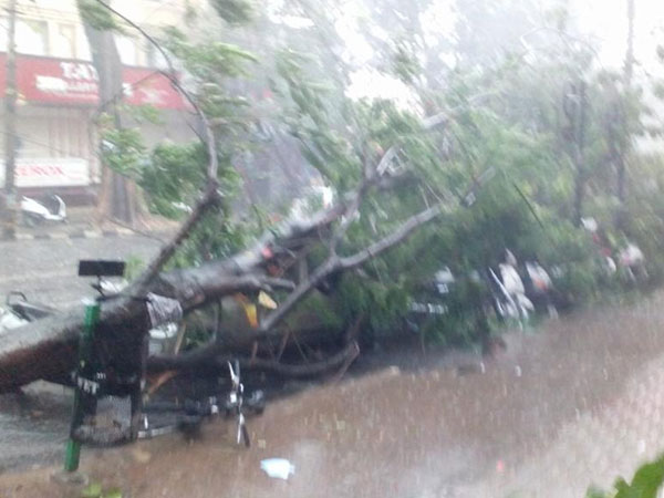 காற்றுடன் கனமழை
