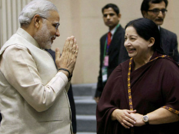 Modi to dine with CM Jaya today Modi to dine with CM Jaya today