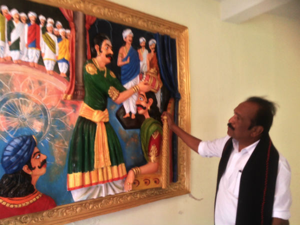 Vaiko visits Kattabomman memorial Vaiko visits Kattabomman memorial