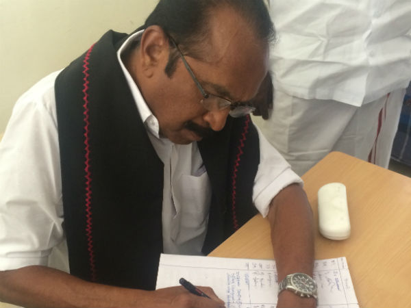Vaiko visits Kattabomman memorial Vaiko visits Kattabomman memorial