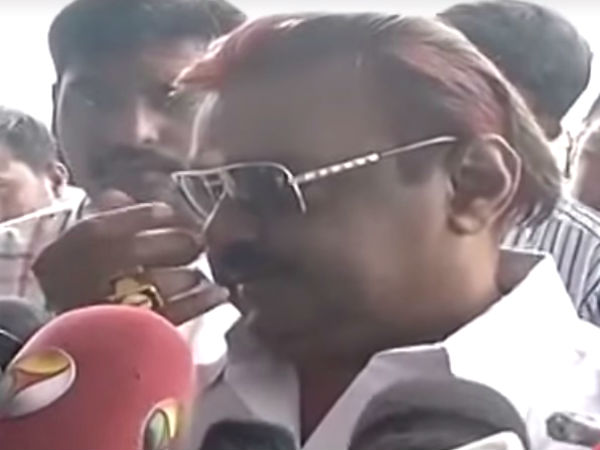Vijayakanth slams TN investors meet Vijayakanth slams TN investors meet