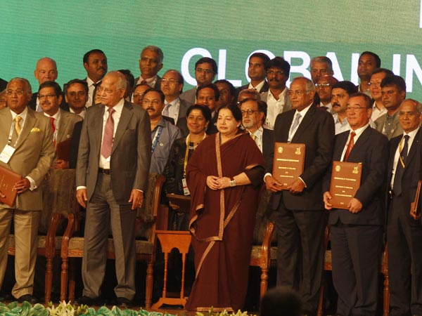 Rs 2.42 lakh crore committed for TN at global investors meet: Jayalalithaa Rs 2.42 lakh crore committed for TN at global investors meet: Jayalalithaa