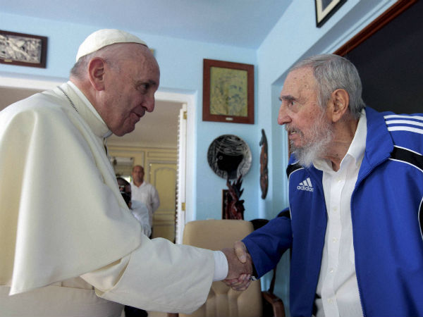 Pope Francis meets Fidel Castro Pope Francis meets Fidel Castro