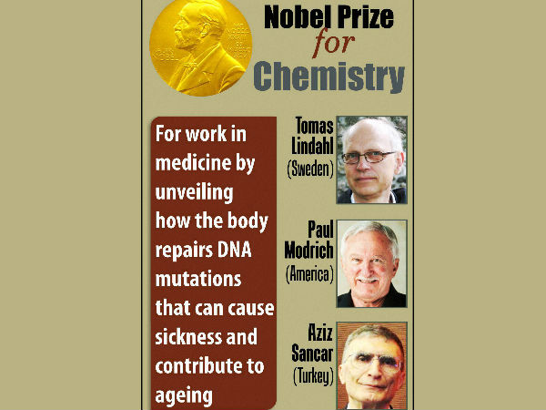 3 win Nobel chemistry prize 3 win Nobel chemistry prize