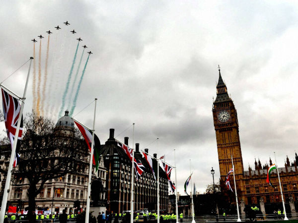 PM Modi faces protests in London PM Modi faces protests in London