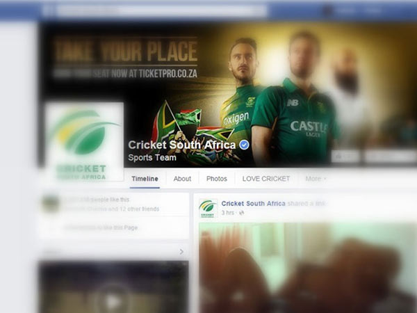Cricket South Africa's official Facebook page hacked Cricket South Africa's official Facebook page hacked