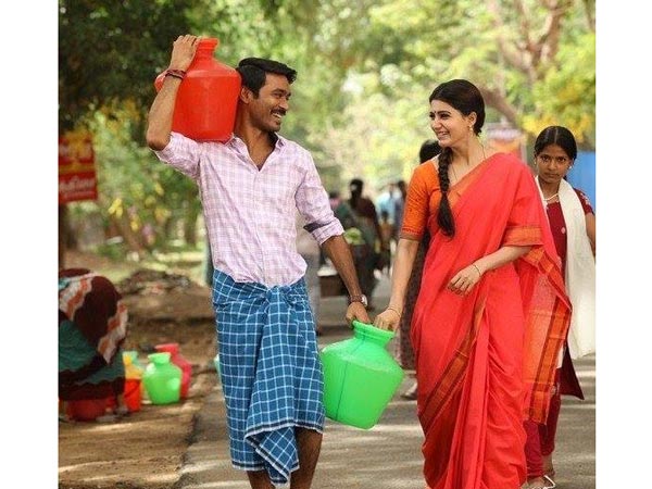 Danush fans poured 100 litre of milk for Thangamagan cut-out Danush fans poured 100 litre of milk for Thangamagan cut-out