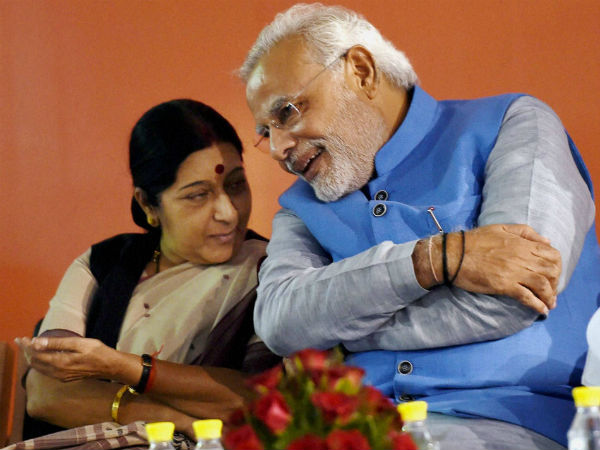Sushma meets PM Modi Sushma meets PM Modi