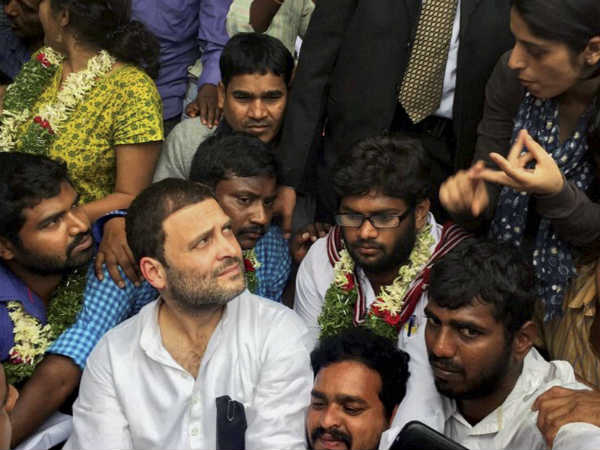 Rahul Gandhi Joins Fast For Rohith Vemula Rahul Gandhi Joins Fast For Rohith Vemula