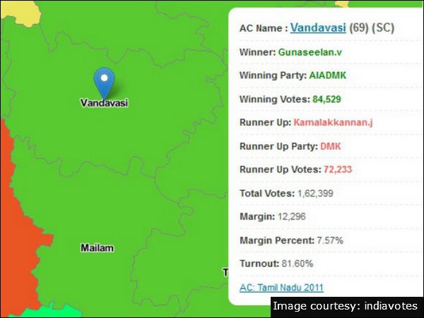 Tamil Nadu Assembly Elections 2011: Vandavasi Constituency result Tamil Nadu Assembly Elections 2011: Vandavasi Constituency result