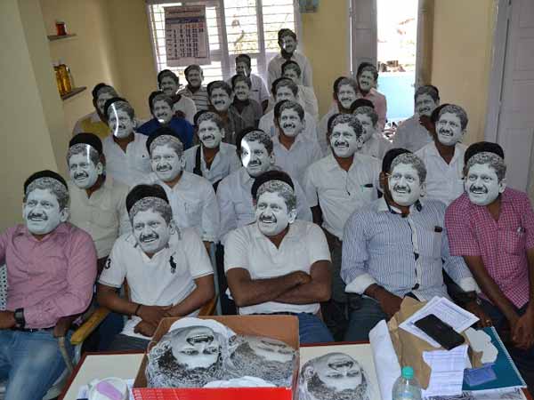 Sagayam supporters campaign for free poll Sagayam supporters campaign for free poll