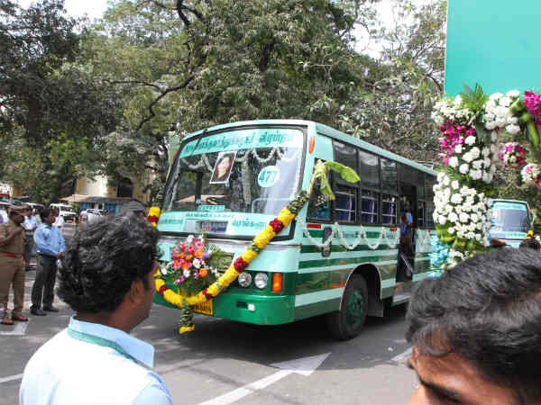 CM Jayalalithaa Launches 109 New Buses CM Jayalalithaa Launches 109 New Buses