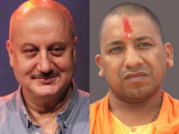Anupam Kher is a real life villain: Yogi Adityanath Anupam Kher is a real life villain: Yogi Adityanath