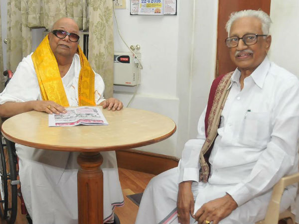 Anbalgan wishes Karunanidhi Anbalgan wishes Karunanidhi