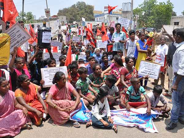 Makkal Adhikaram protest Makkal Adhikaram protest