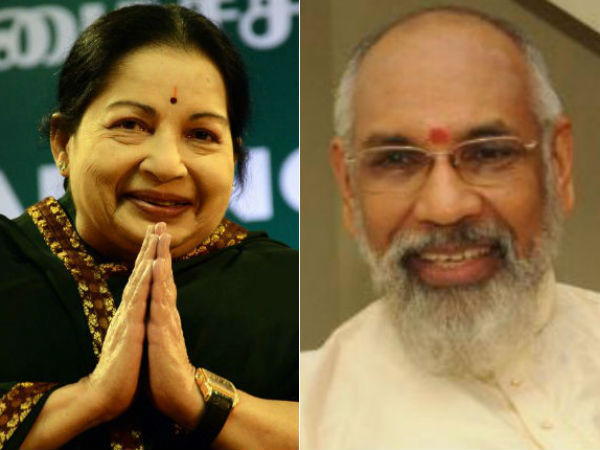 Jayalalitha thanks C. V. Vigneswaran Jayalalitha thanks C. V. Vigneswaran