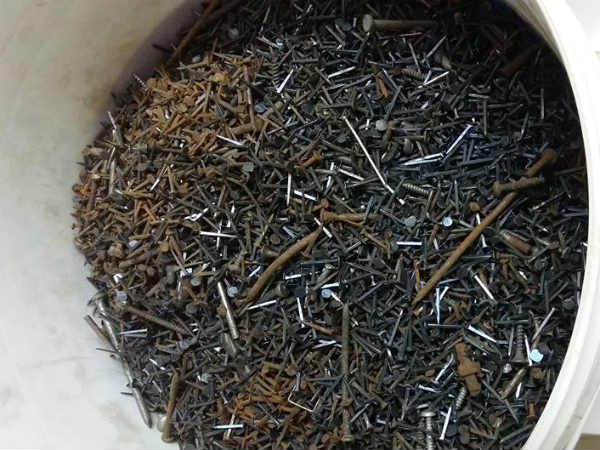 Techie collects 37 kg nails from Bengaluru roads Techie collects 37 kg nails from Bengaluru roads