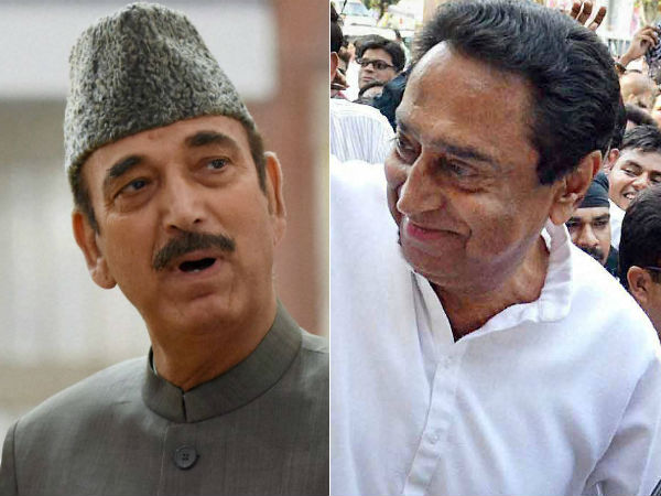Azad put in charge of UP, Kamal Nath given Punjab Azad put in charge of UP, Kamal Nath given Punjab