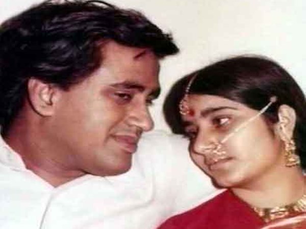 Sushma Swaraj shares beautiful picture as her wedding anniversary Sushma Swaraj shares beautiful picture as her wedding anniversary