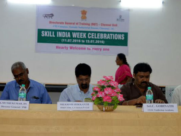 Cricketer Srikanth inaugurates Skill India Week Cricketer Srikanth inaugurates Skill India Week