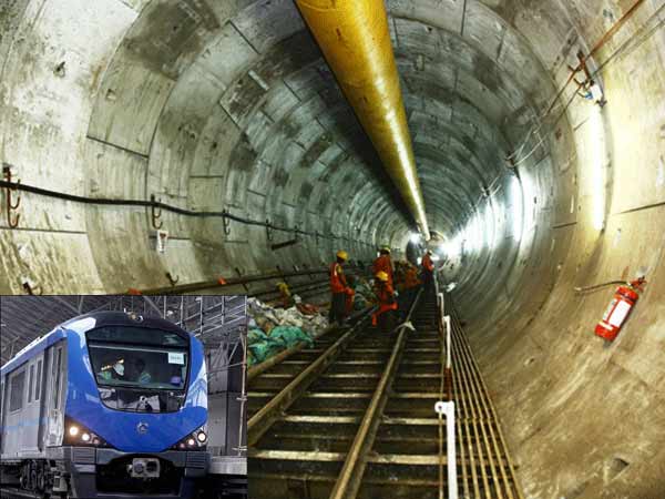 Chennai's first underground metro line inspected Chennai's first underground metro line inspected