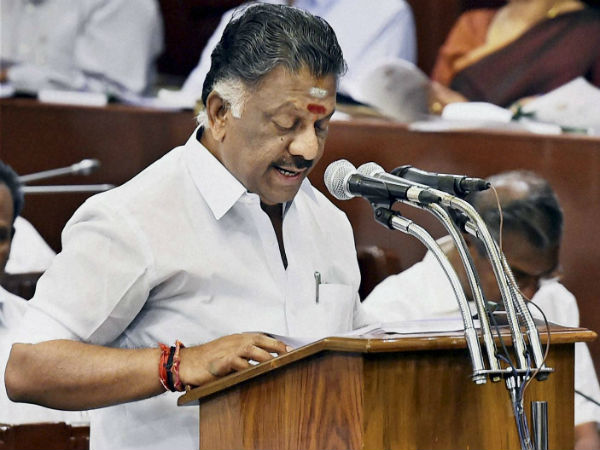 OPS compares crime rates with DMK govt OPS compares crime rates with DMK govt