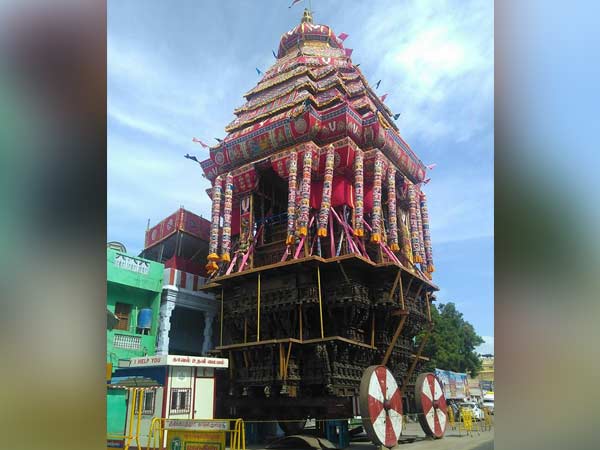 Aadipooram Aandal temple car festival Aadipooram Aandal temple car festival