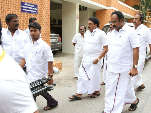 8 DMK MLAs stage walk out 8 DMK MLAs stage walk out