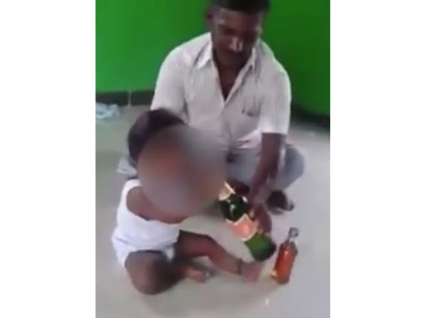 Chennai : Babies forced to drink alcohol Chennai : Babies forced to drink alcohol