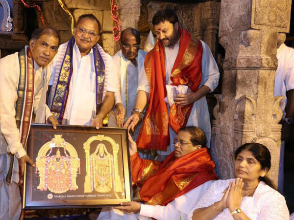 Sri Lankan president visits Tirupati temple Sri Lankan president visits Tirupati temple