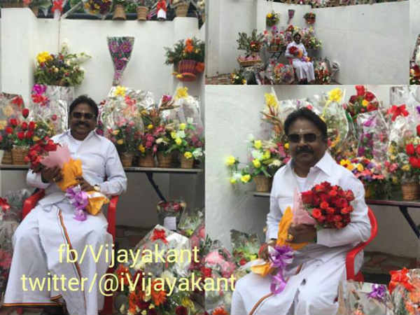 Vijayakanth's new pic on FB Vijayakanth's new pic on FB