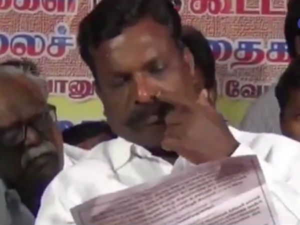 திருமா அதிருப்தி