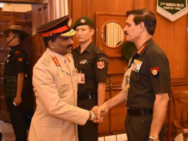 Srilanka Army Chief meeets Indian Army chief in Delhi Srilanka Army Chief meeets Indian Army chief in Delhi